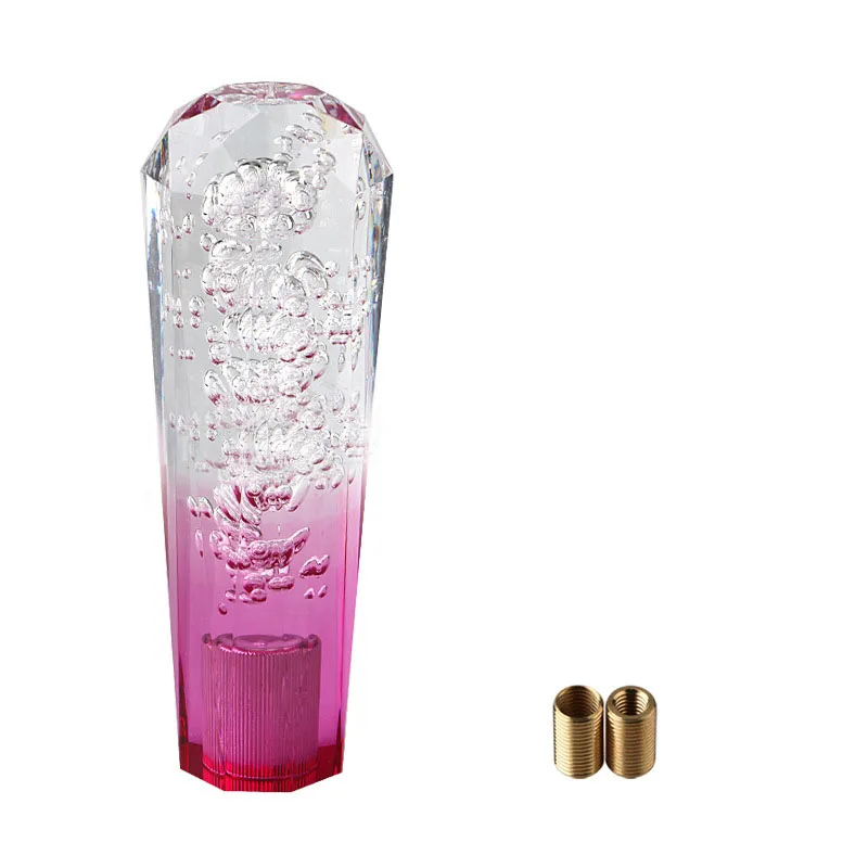 Universal Crystal Octangle AT/MT Car Shift Knob Automobile Gear Stick Shifter Lever Head