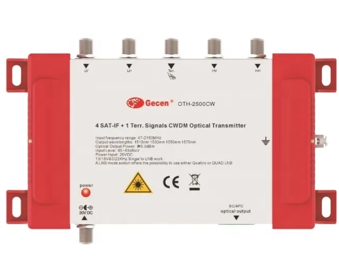 Gecen Build-in CWDM Fiber Satellite Optical Transmitter For Satellite Optical System