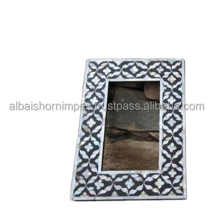 Mother Of Pearl Inlay of Photo Frame MOP Inlay Picture Frames For Decoration Mop & Bone Inlay custom size wholesale cheap price