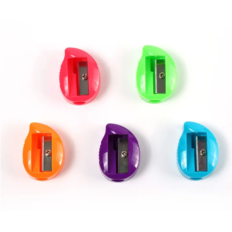 Милая точилка для карандашей креативные канцелярские принадлежности подарок учеников начальной школы Пластиковая с одним отверстием недорогая маленькая