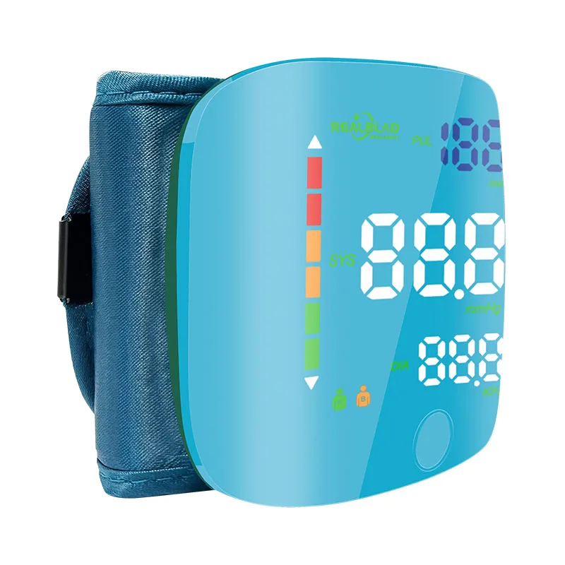 Automatic Wrist Blood Pressure Cuff Monitor Hot Sell LED Screen Portable Professional Blood Pressure Monitor BP Machine