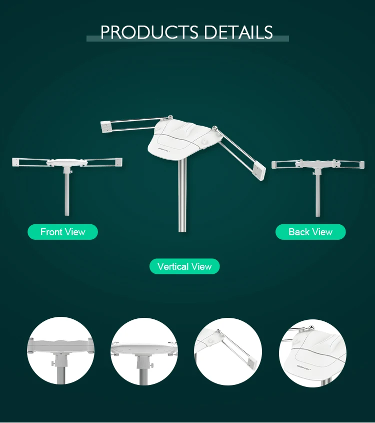
High Quality Home Waterproof 360 Degree Remote Control Rotating TV Antenna 