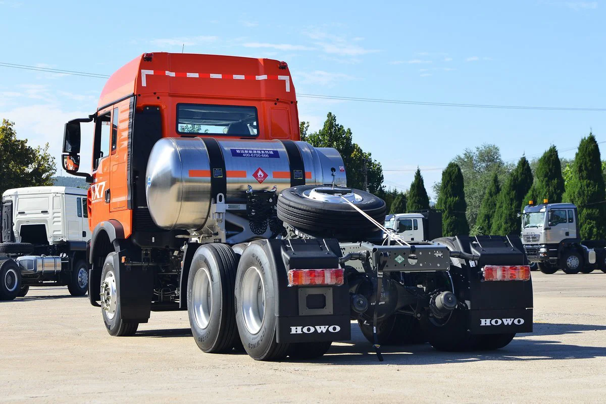 Б/у но хорошее состояние тяжелый грузовик Sinotruk HOWO TX7 6*4 LNG тягач мощностью 480 л.с.