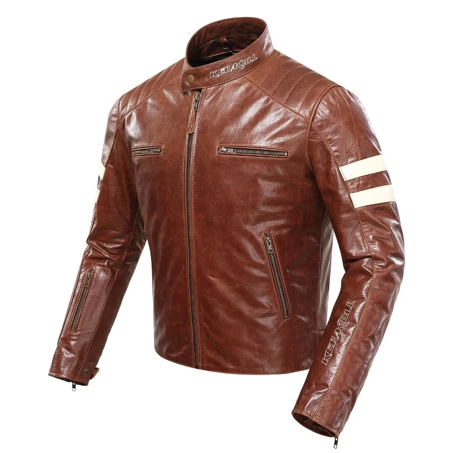 DUHAN KERAKOLL Waterproof Keep Warm Motorcycle Jacket Mens Leather Motorcycle Jacket For Winter