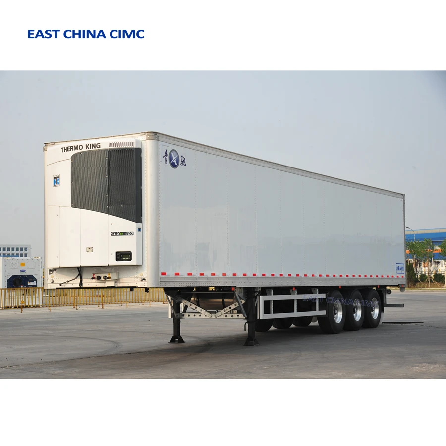 New 40ft 45ft 48ft Freezer Truck Trailer For Perishable Goods Transport