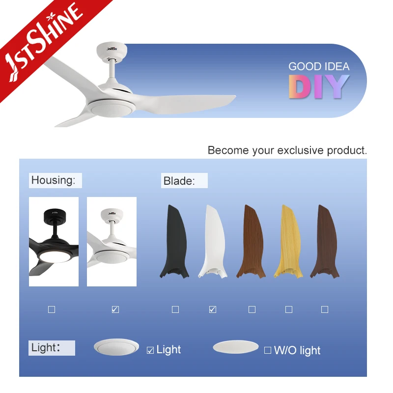 1stshine quality solaire maison lampe et 48 pouces lampe et ventilateur de plafond exterieur avec lampe led