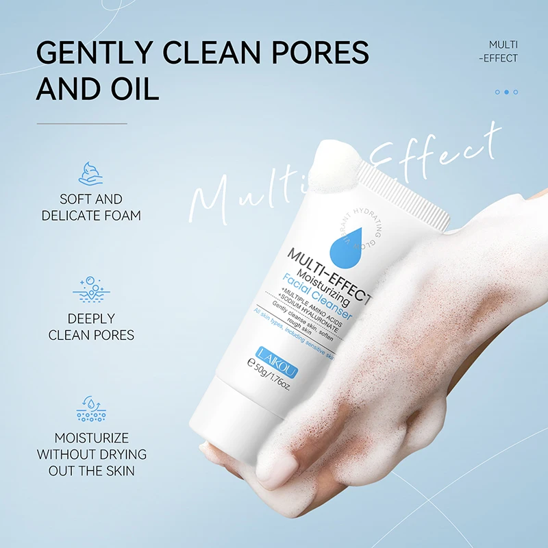 Portable Nourishing Glow And Clean Whitening Tumeric Face Wash OEM Facial Cleanser