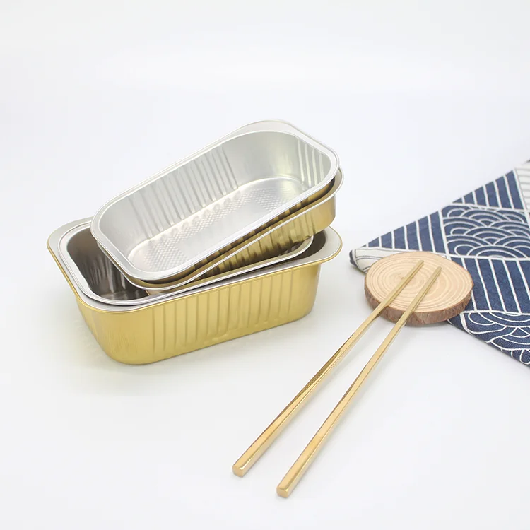  LOKYO custom sizes Eco friendly disposable packing box aluminum foil food takeout
