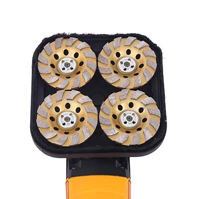 New Design Small Handheld Four-head Concrete Floor Grinder Wood Sanding Machine