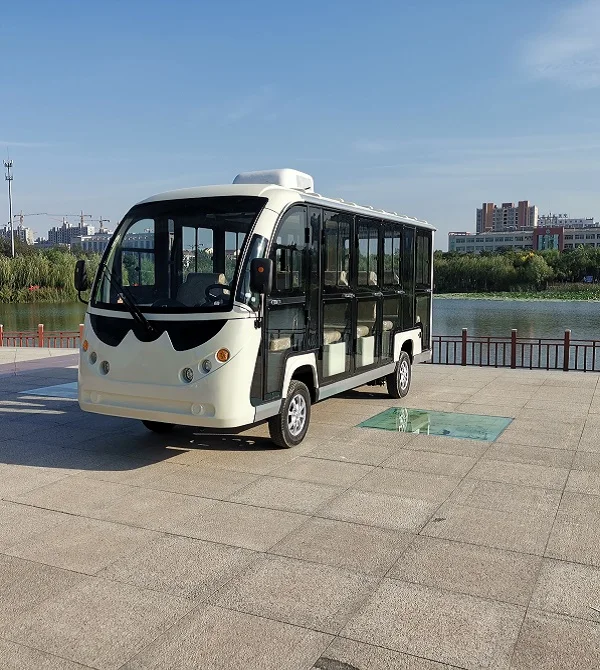 Off Road China Electric Enclosed Sightseeing Tour Buses Car