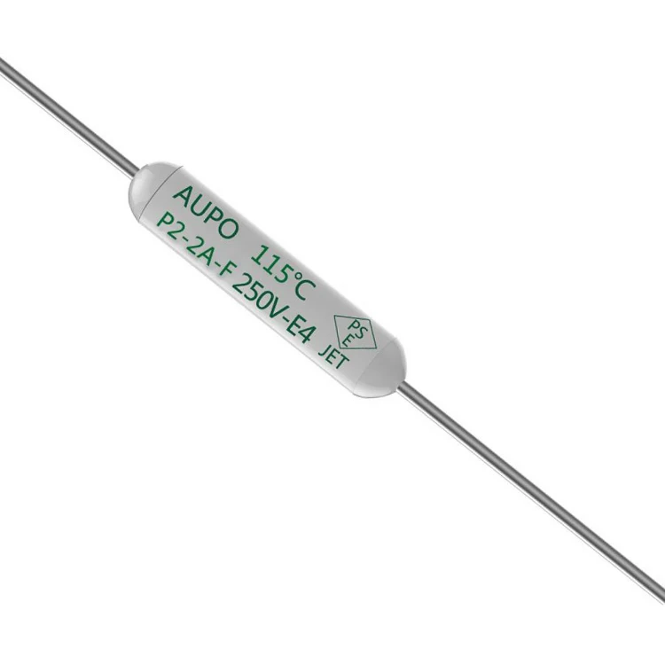AUPO axial lead AC 250V 1A 2A 3A 5A thermal link cutoff fuse