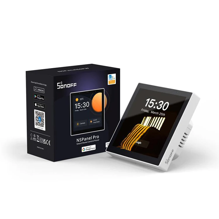 Smart Home All in One Control Panel Zigbee 3.0 Gateway Bridge Hub Smart Scene Thermostat Sonoff NSPanel Pro