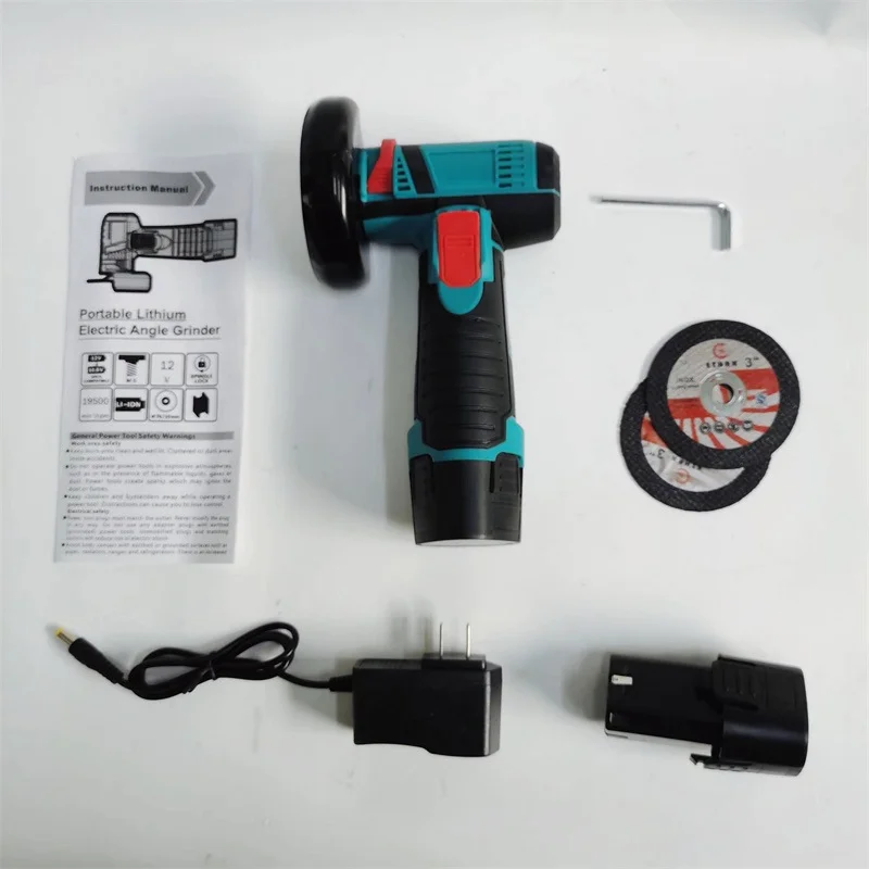 Lithium Mini Angle Grinder Cutting Machine Small Electric Grinder Brushless Polishing Machine Rechargeable Grinding Machine
