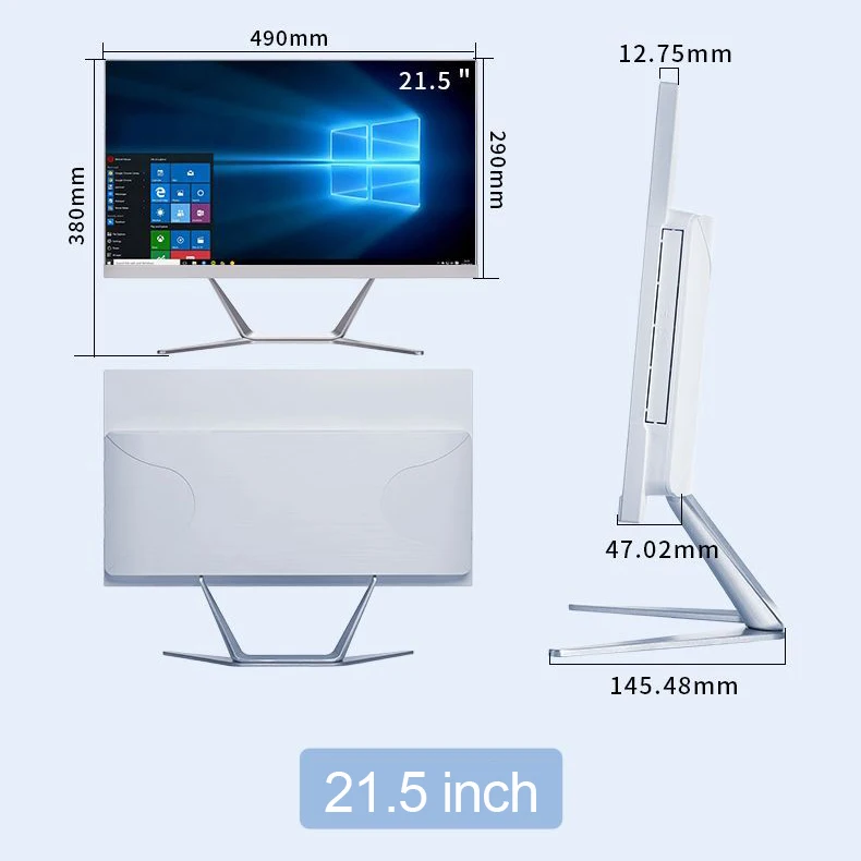 Cheap Aio I3 I5 I7 All-in-one Barebone Kit Desktop Computer Stand Mini Panel Monoblock All In One PC 21.5