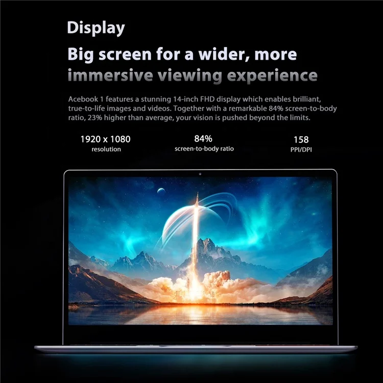 Оптовая продажа цена 14-дюймовый FHD 1920*1080 дисплей Win 10 128 Гб встроенной памяти процессор Intel ноутбук компьютер студентов Blackview Acebook