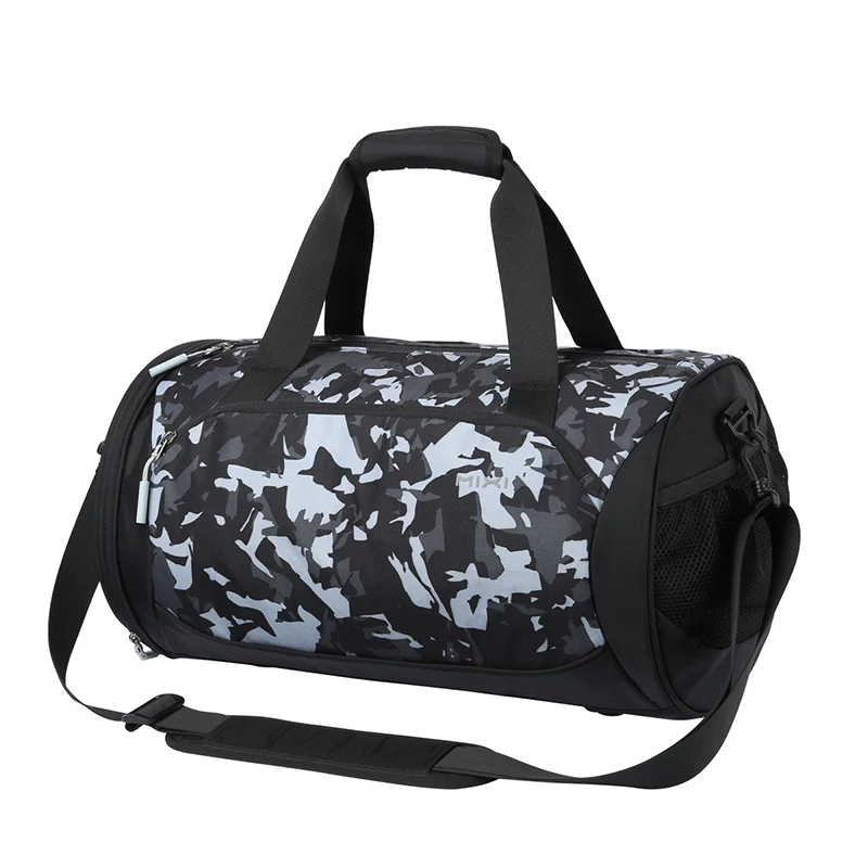 
MIXI Hot Sale Simple Duffle Gym Bags with Shoes Compartment and Wet Pocket Lightweight Portable Cheap Gym Bag Sport Bag 