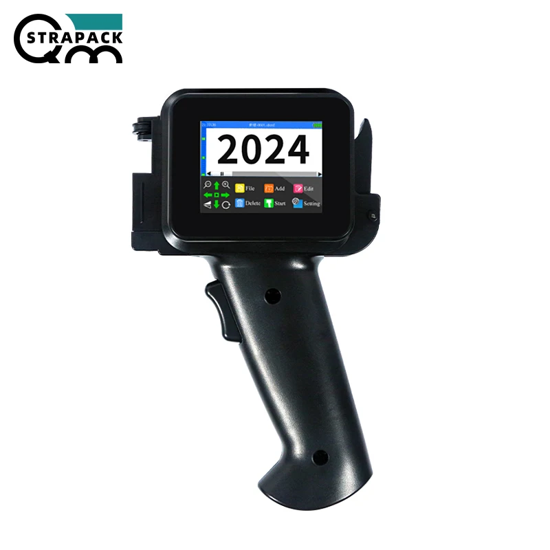 QMSTRAPACK Cheap Price High Quality Portable Expiry Date Handjet Machine Mini Handheld Inkjet Printer For Egg bottle print