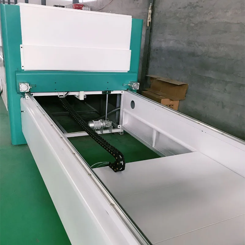 Automatic Double Table PVC Foil Vacuum Membrane Press Machine For Woodworking Furniture