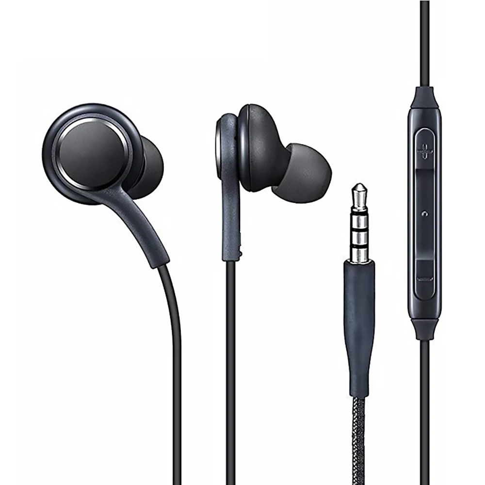 Оптовая продажа наушников 3 5 мм в ухо с микрофоном Проводная гарнитура для Samsung S6 S7 S8