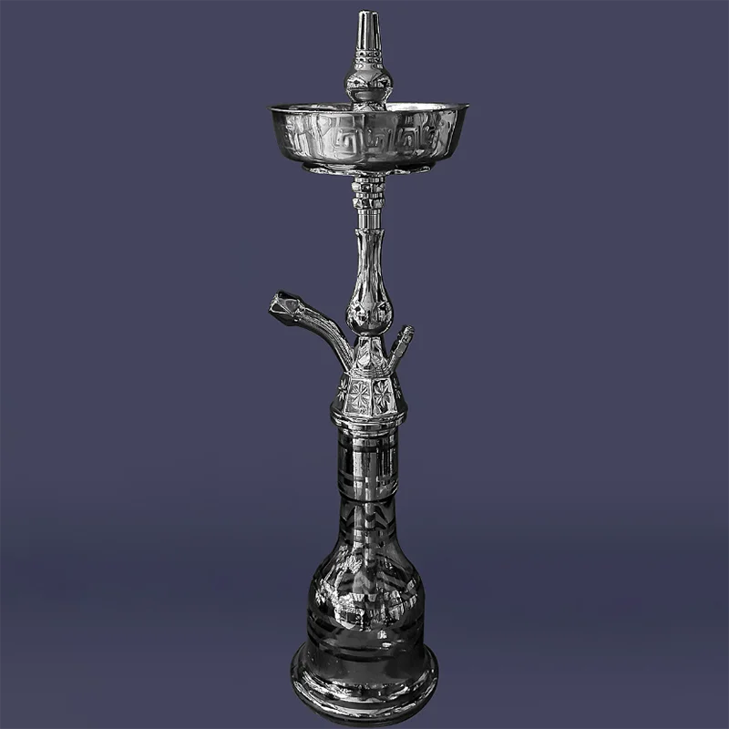 55 см золотой и Радужный цвет цинковый сплав Египетский кальян Sheesha причудливый стеклянный с подарочной коробкой