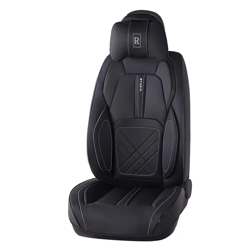 PU/PVC leather all-inclusive five-seater car universal 15pcs airbag compatible waterproof easy-care car seat covers