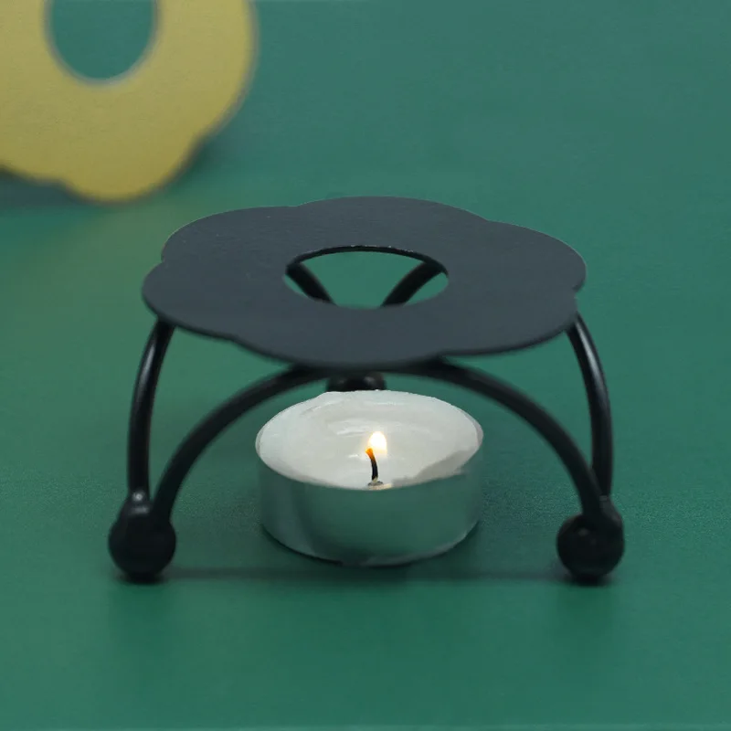 Triangular Iron Flower Shaped Lacquer Wax Melting Furnace for DIY Manual Account Envelope Sealing Craft Supplies Wax Factories