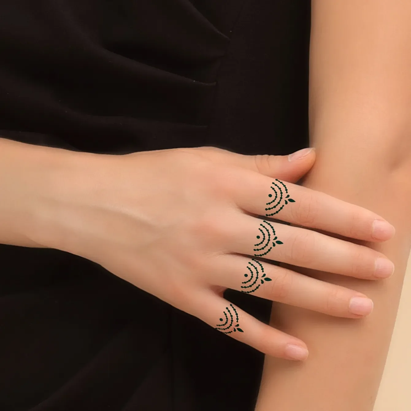 OEM Wholesale Temporary Tattoo Stencil Finger Pattern Tattoo Stickers Waterproof Henna Tattoo Stickers