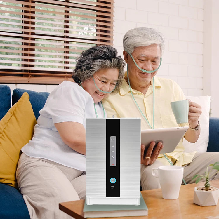 Hydrogen Inhalation Machine Home Use Hydrogen Inhaler Portable Spe Pem Hydrogen Water Generator