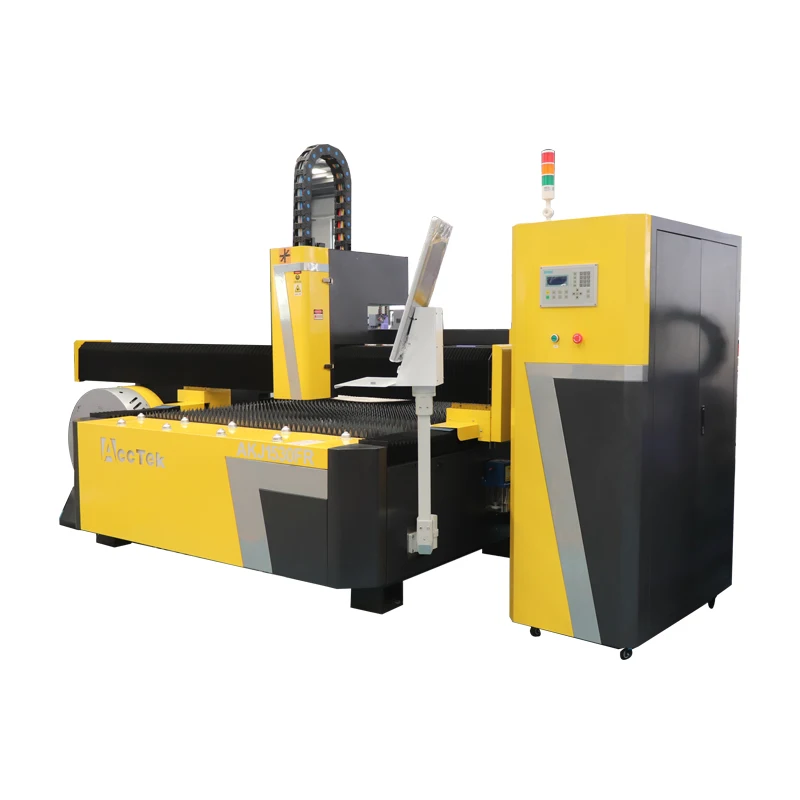 2060 1530 Fiber Laser Cutting Machine with Rotary Device 2KW 3KW MAX Raycus Fiber Laser Cutter for Plate and Pipe