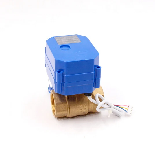 Brass and SS304  motorized flow control solenoid valve