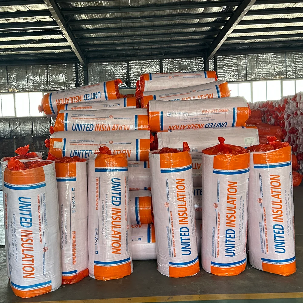 R7 R11 R13 insulation Mexico MBI one or two sided white pp vinyl overlaps lana de vidrio 50mm 100mm fiberglass wool insulation