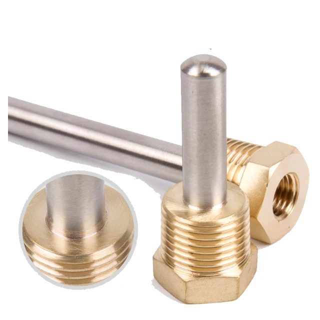 Stainless steel blind pipe 304 waterproof pipe temperature sensor temperature probe water tank armored thermocouple inside and o