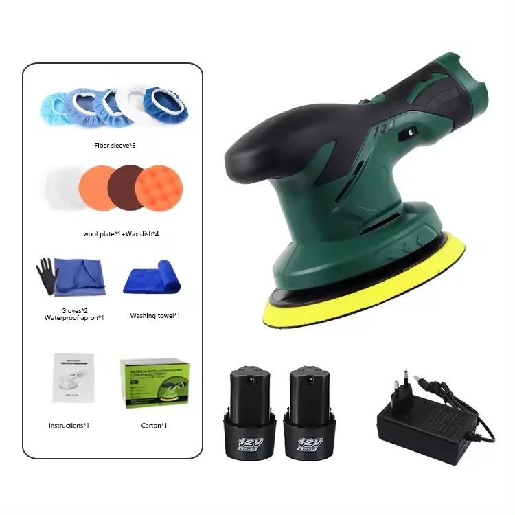 Portable Car Polisher 12V Lithium Battery Rechargeable Industrial DIY Grade For Detailing Cordless Beauty Repair Scratches
