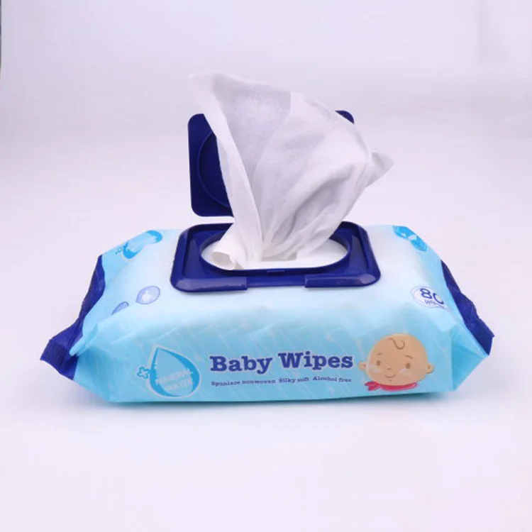 Wholesale Free Sample Non-Woven Organic OEM Water Clean Baby Wet tissues Wipes For Baby