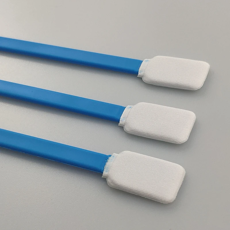 Double Layer Rectangle Polyester Swabs Hydro-Entangled Tip Cotton Buds