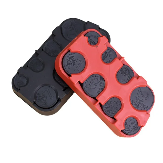 Creative Plastic Euro Coin Dispenser Storage Coins Purse Wallet Holders Storage Box