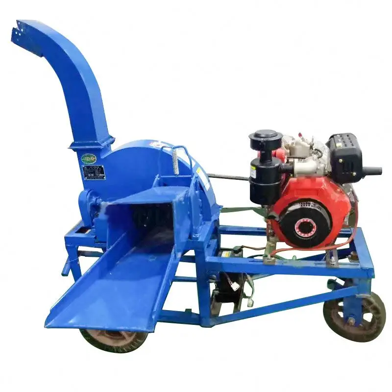 Farm Straw Feed Processing Cutting Chopper Feed Crusher Silage Chaff Cutters Machines Animal Grass
