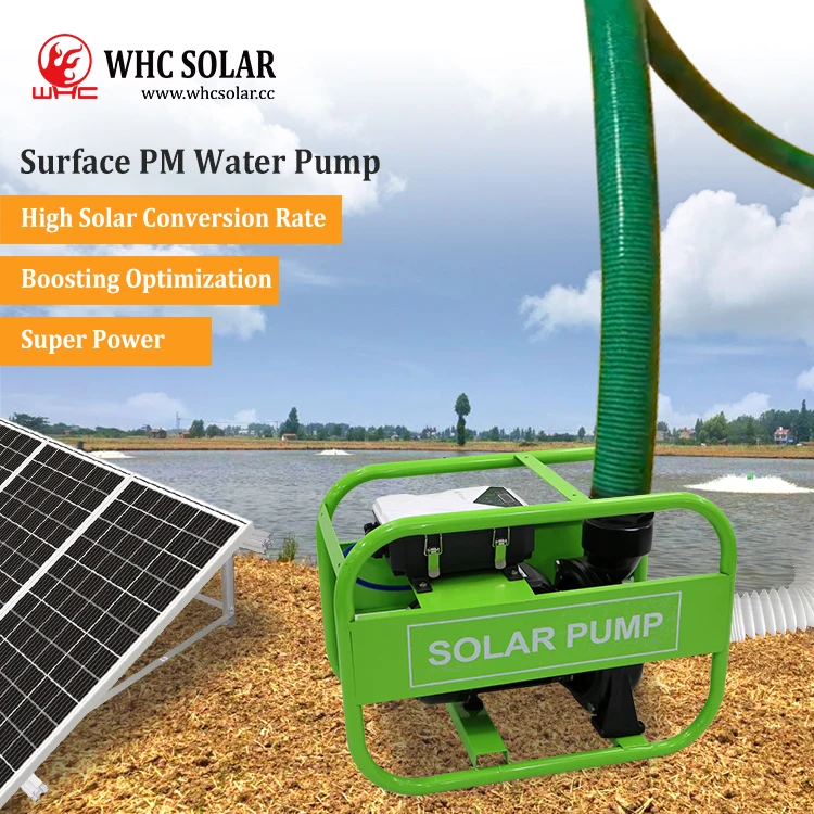 DC WHC Deep Well Submersible 1Hp 2Hp 3Hp Solar Water Pumps For Agriculture