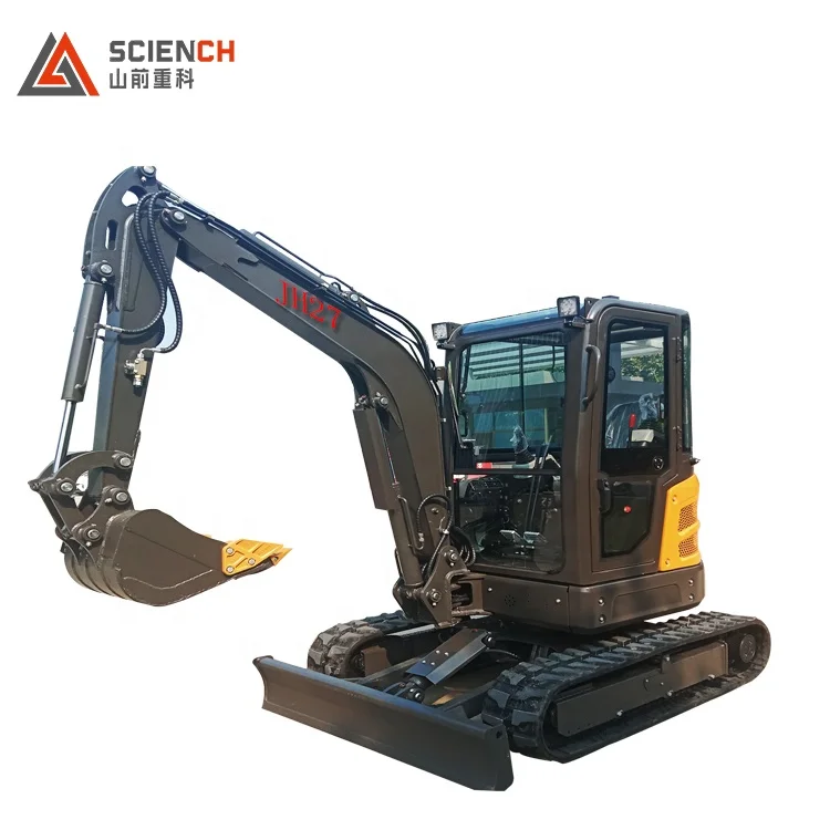 JH 27 Free shipping!!!  EPA/EURO 5 Chinese used mini excavator 2ton 1ton 1.7 ton excavator cabin mini digger for sale