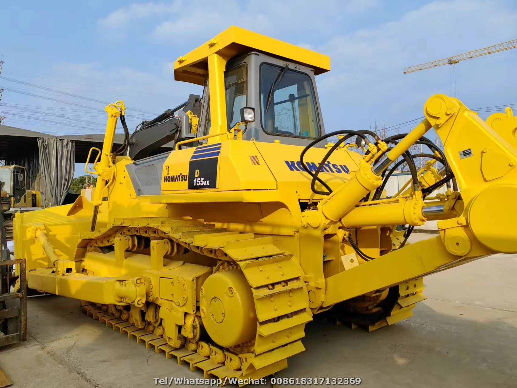 Used Komatsu D155 D155-5 Crawler Bulldozer Japan Made Komatsu D155AX U Blade Dozers