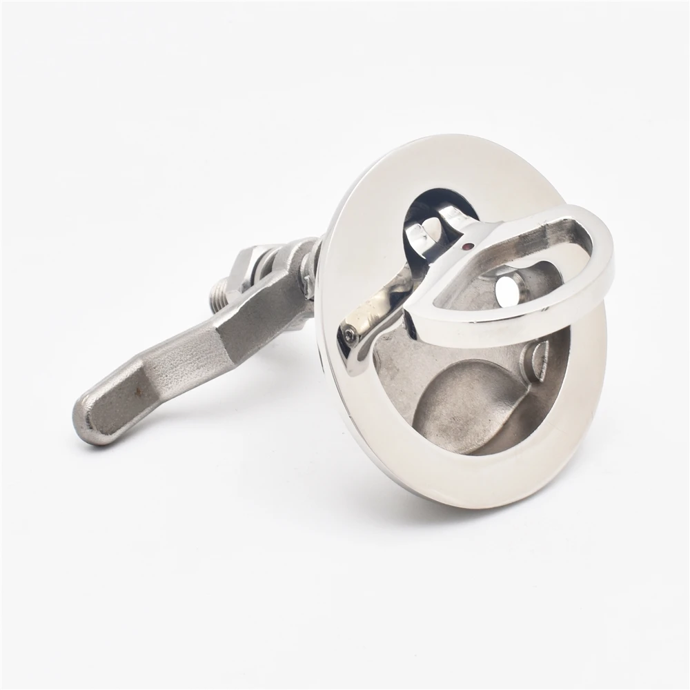 Hot sale stainless steel turning lock door hatch cabinet lit /pull ring boat pull hatch latch lift ring