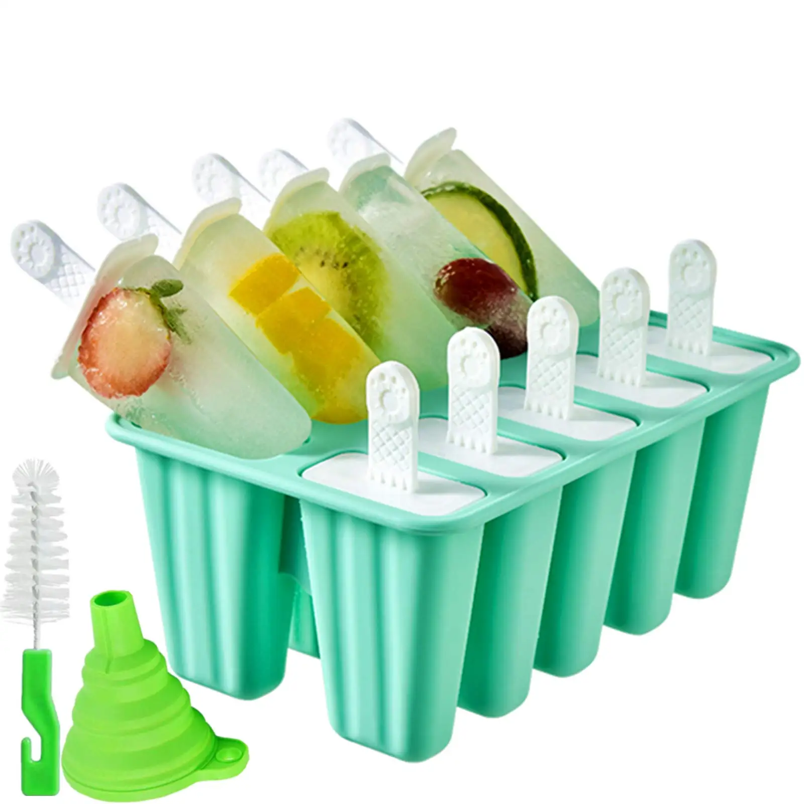 Popsicle Molds 10 Pieces Silicone Ice Pop Molds Popsicle Mold Reusable Easy Release Ice Pop Maker