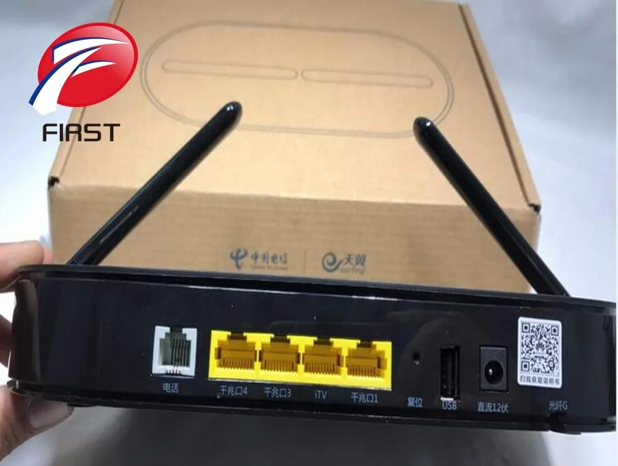 4GE Dual Band HS8145V Black Onu Cheap Gpon Onu Huawei Wifi Router Optical Fiber 2.4GHz 5GHz Modem