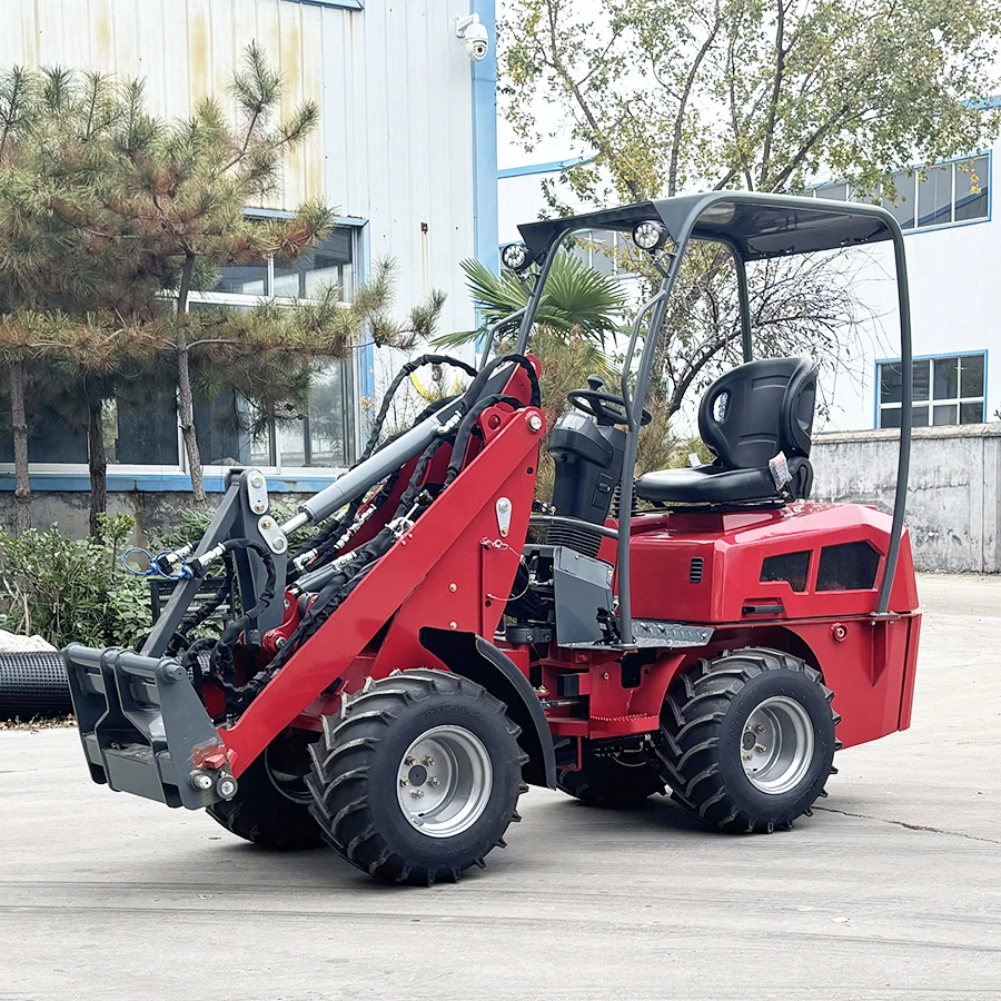 DY25 Similar Weidemann Mini Wheel Loader Articulated Hydraulic 4 Wheel Drive Front End Loader