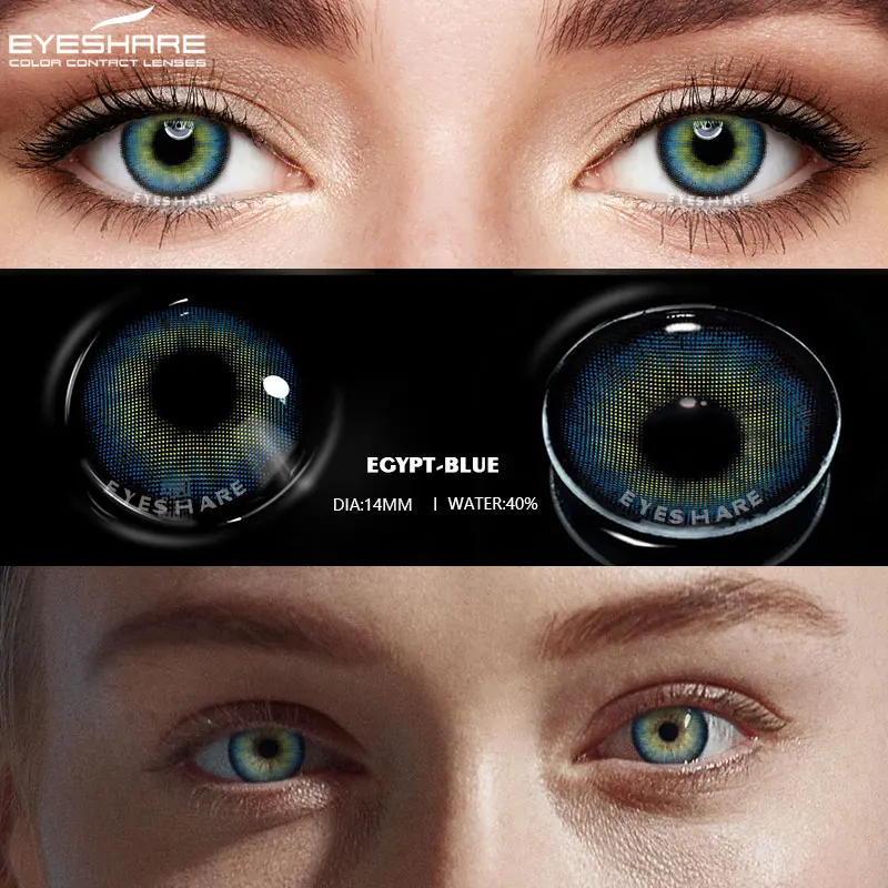 Eyeshare Hot Sale Color Yearly Wholesale Colored Contact Lens Soft Color Eye Contact Lenses