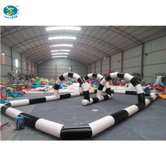 Оптовая продажа колеса автомобиля трек надувной гоночный трек пользовательские большие надувные автомобильный трек