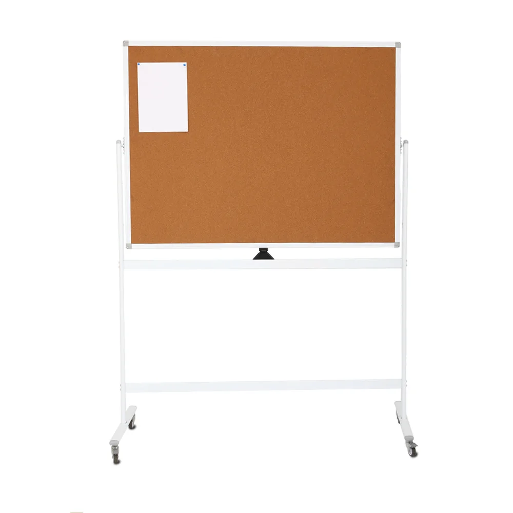90X120 120X180Cm 2in1 Office School Dry Erase Magnetic White Board and Cork Notice Board Stand Custom Educational Whiteboard