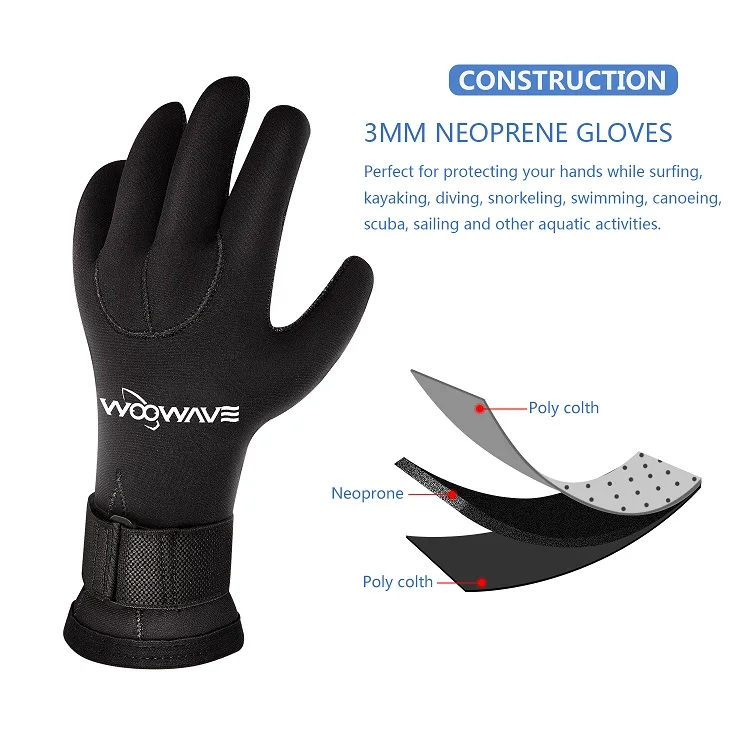 Custom Neoprene Waterproof 3MM Five Finger Watersports Snorkeling Canoeing