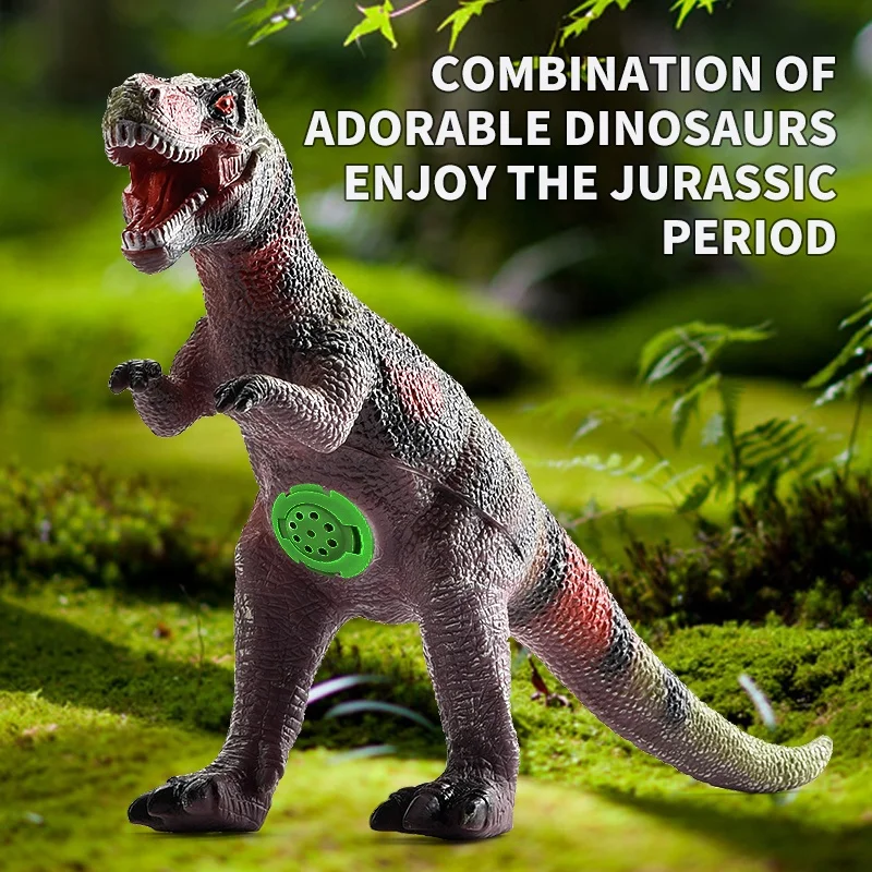 High Quality Dinosaur Toys Model Simulation With Sound Plastic Children Educational Animal Dinosaur Toy
