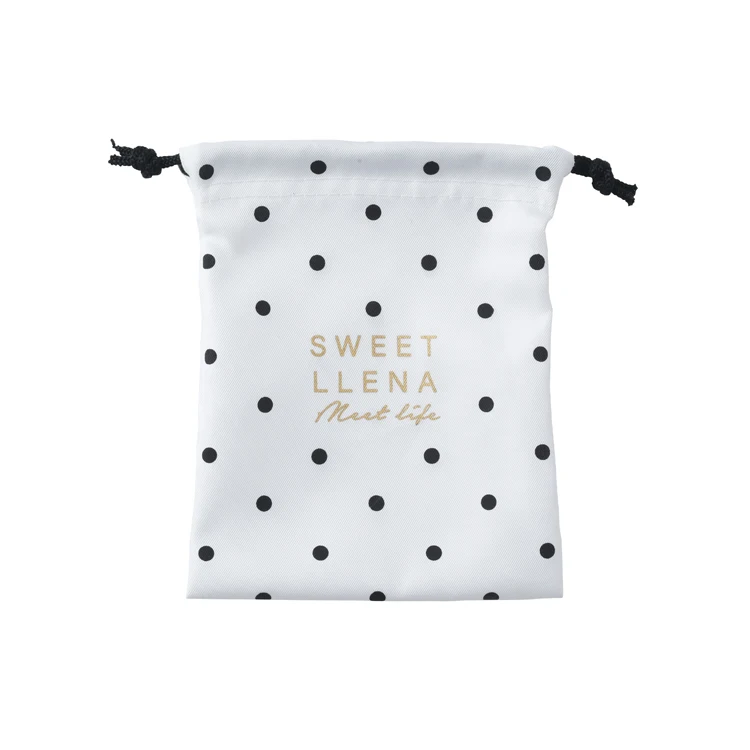 Мини-упаковка изготовленным на заказ логосом хлопковое Подарочное платье маленькая сумка с затягивающими шнурками, сумка-мешок